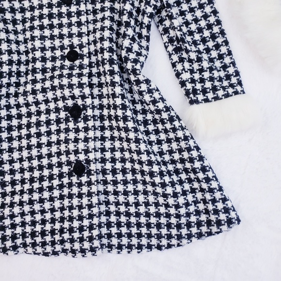 🚫SOLD🚫 Bonnie Baby Houndstooth Dress Coat Set - Picture 4 of 6